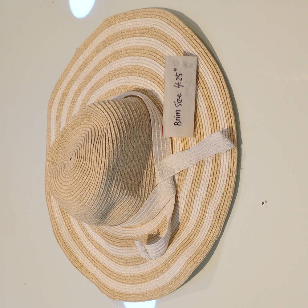 Natural & White Sun Hat